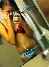 Sweet blonde teen girl