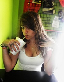 Bitchy slut with a round